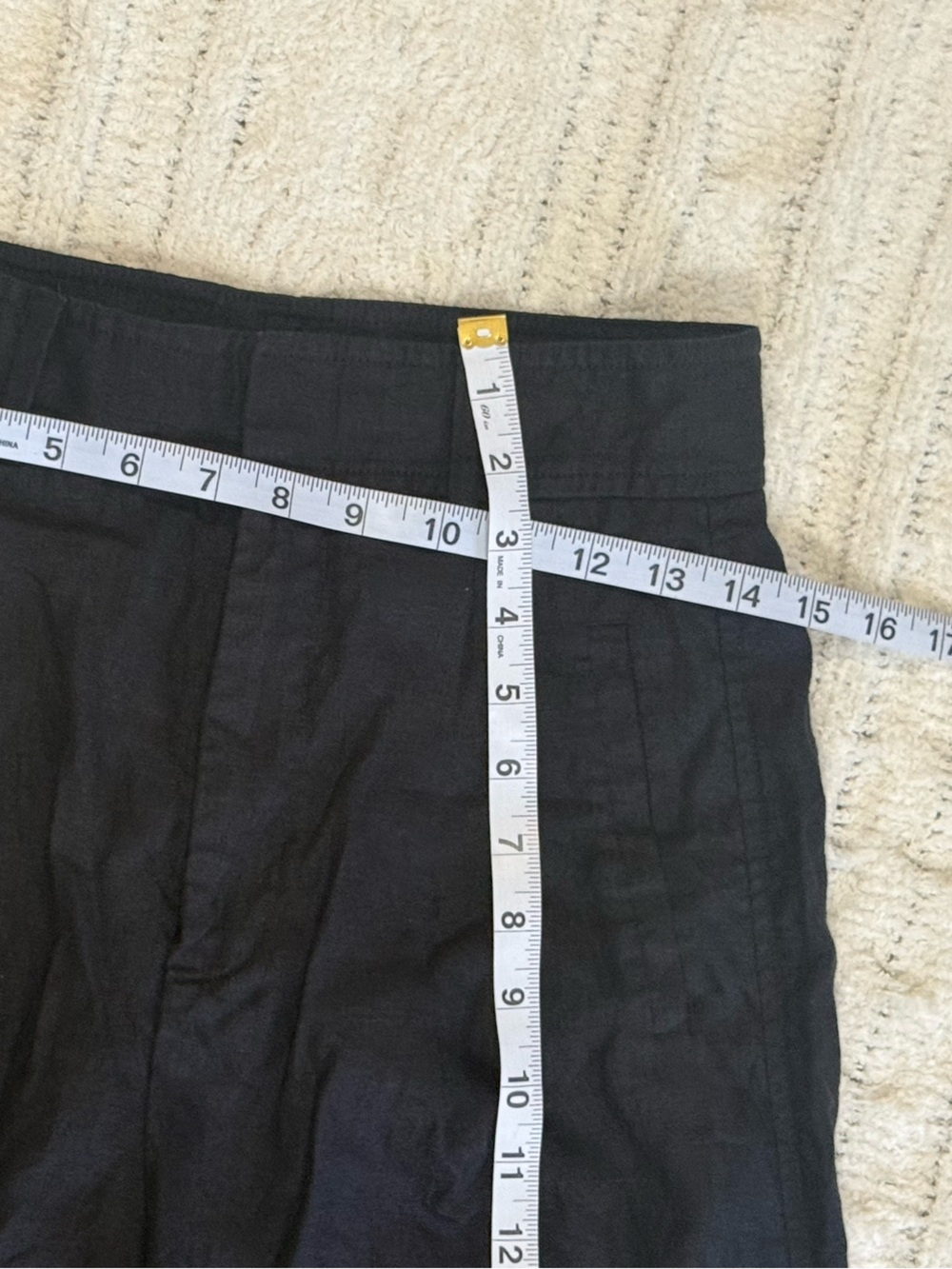 Everlane The Linen Way-High Drape Pant Black 100% European Flax Linen Size 0 - Picture 7 of 16